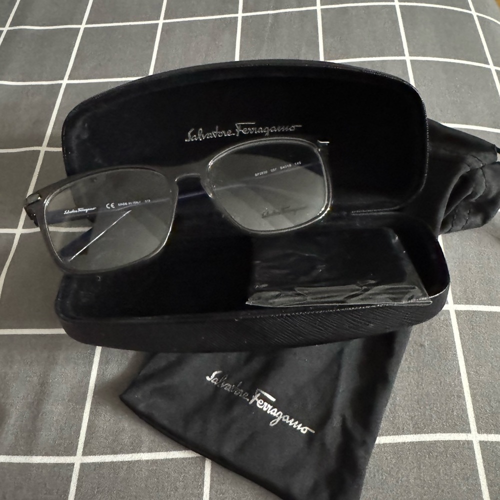 Ferragamo glasses. Never worn grey frames